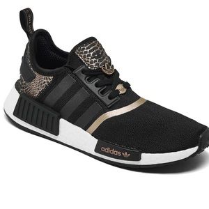 Adidas NMD R1 Black/ Rose Gold Tone Shoes NEW w/ Box Size 7.5